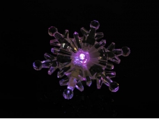 LS-0014 LED Color Changed Snowflakes Suction Cup Light Christmas Gift